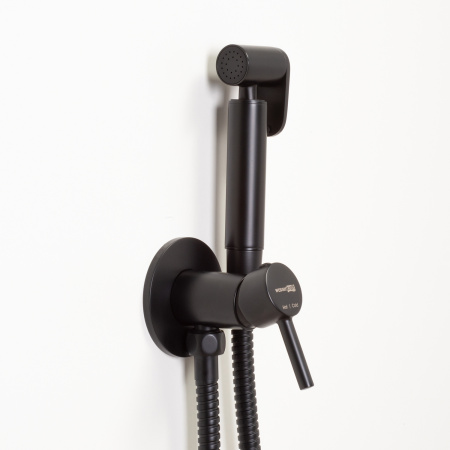 Гигиенический душ со смесителем WasserKraft A70638 черный матовый